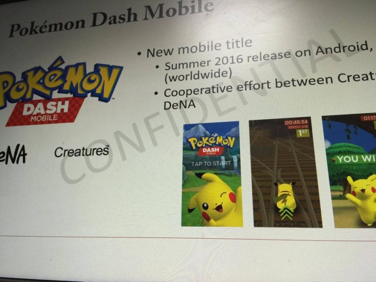 Pokémon Dash Mobile potentially leaked