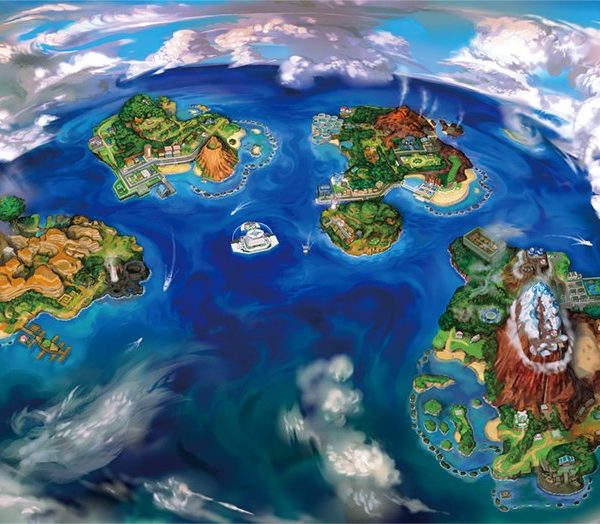 Pokémon Sun & Moon Alola Region High-Definition Map Download