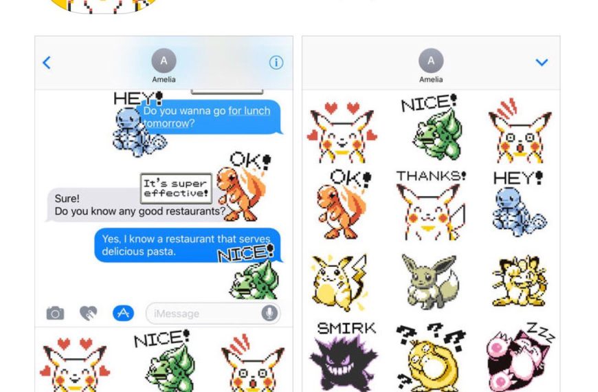 Pokémon Sticker Pack Comes to iOS!