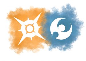 sun & moon logo splash