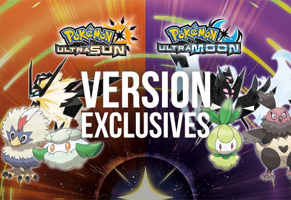 More Ultra Sun & Ultra Moon Version Exclusives Revealed