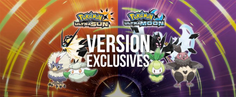 More Ultra Sun & Ultra Moon Version Exclusives Revealed