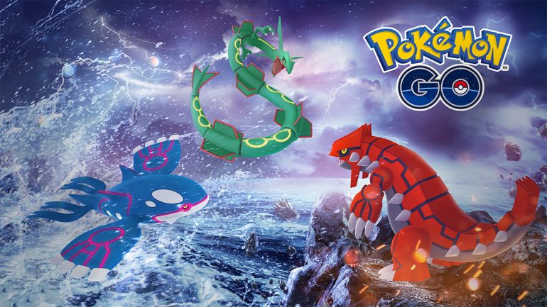 Rayquaza, Groudon & Kyogre Raids Coming (Back) to Pokémon GO