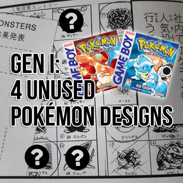 Four Unreleased Pokémon Designs Shown for First Time