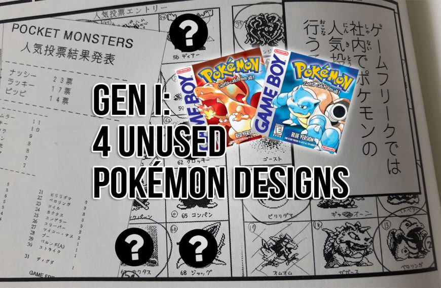 Four Unreleased Pokémon Designs Shown for First Time