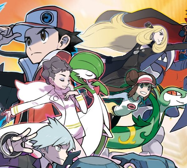 Section of Pokémon Masters key art