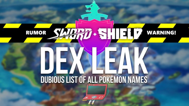 FAKE: Pokémon Sword & Shield Pokédex Leaks
