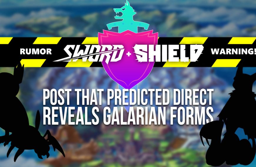 Galarian Form rumor for Sword & Shield