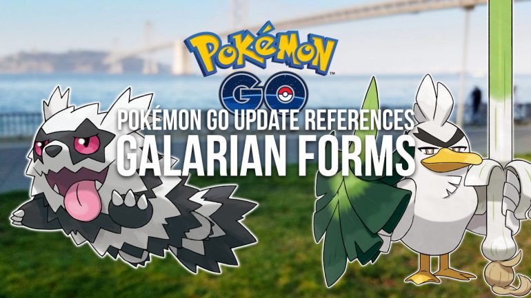 Galarian Forms referenced in Pokémon GO code