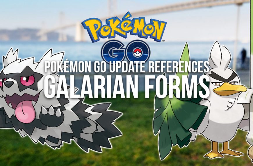 Galarian Forms referenced in Pokémon GO code