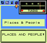 Screencap of Places and People on Pokégear Radio, Pokémon Crystal