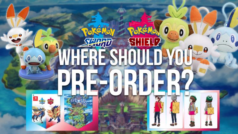 where should you pre-order Pokémon Sword & Shield