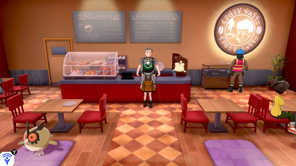 Café owner in Pokémon Sword & Shield