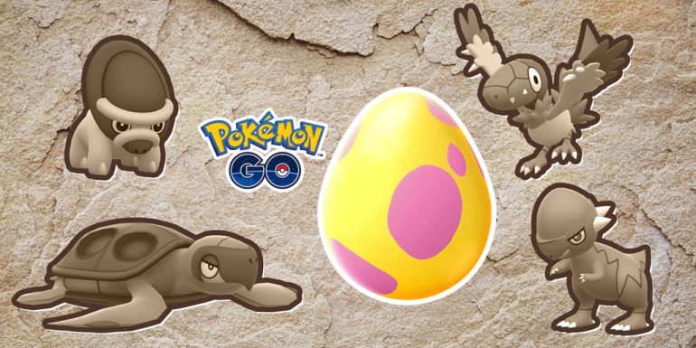 Fossil Pokémon now hatching from eggs in GO