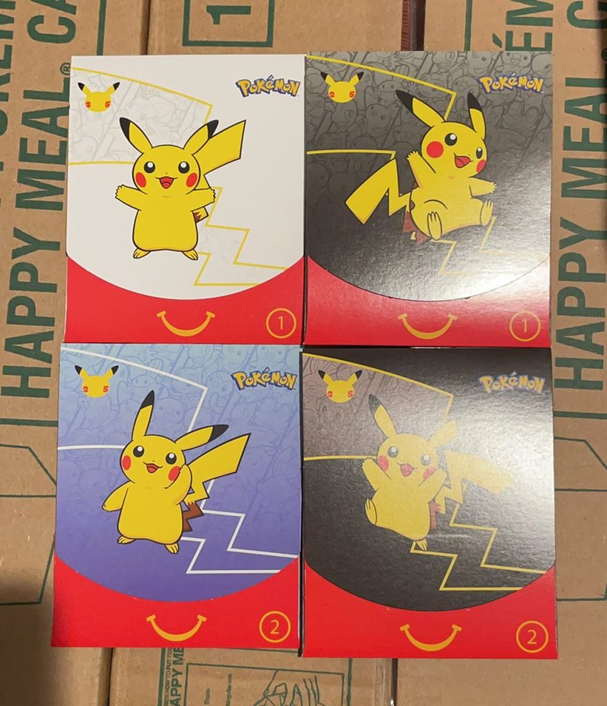 2021 McDONALDS POKEMON CARDS HAPPY MEAL TOYS Lot of 5 