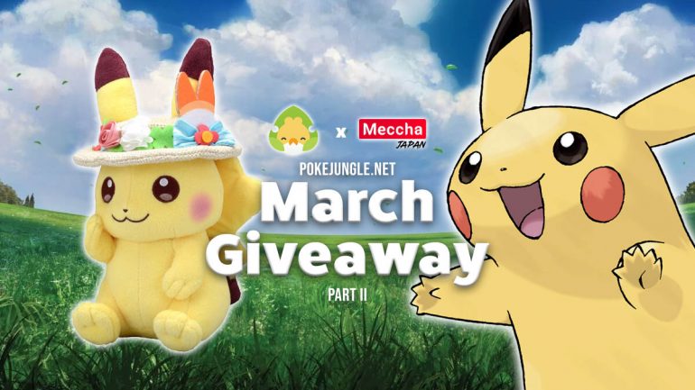 March 2021 giveaway, part two: Easter Pikachu plushie