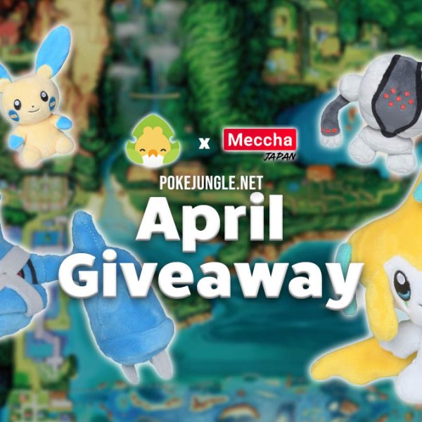 April 2021 Giveaway: 4 Pokémon Fit plushies!
