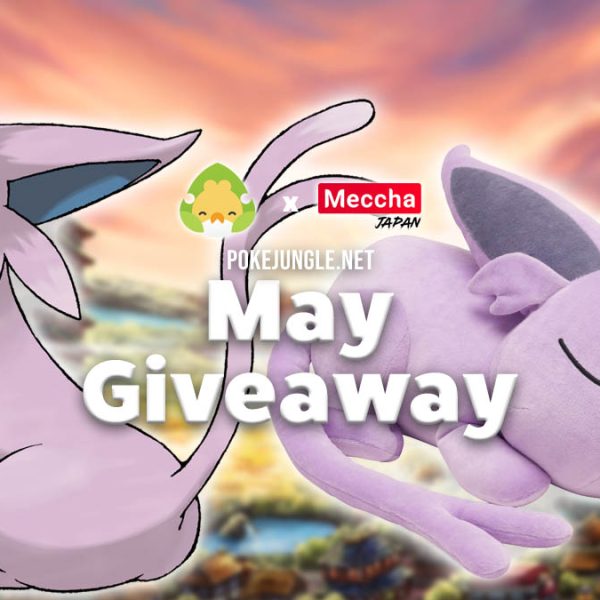 Giveaway for a sleeping Espeon plushie