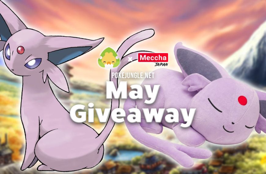 Giveaway for a sleeping Espeon plushie