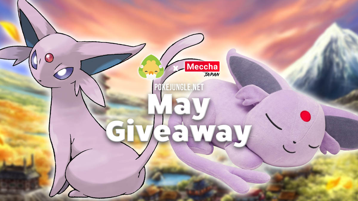 Giveaway for a sleeping Espeon plushie