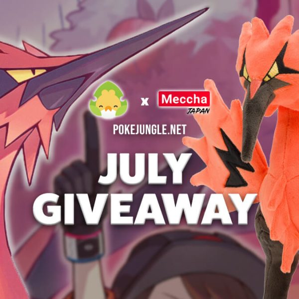 Pokémon giveaway for a Galarian Zapdos plushie