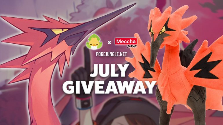 Pokémon giveaway for a Galarian Zapdos plushie