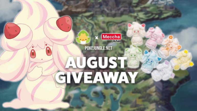Alcremie plushie keychain giveaway