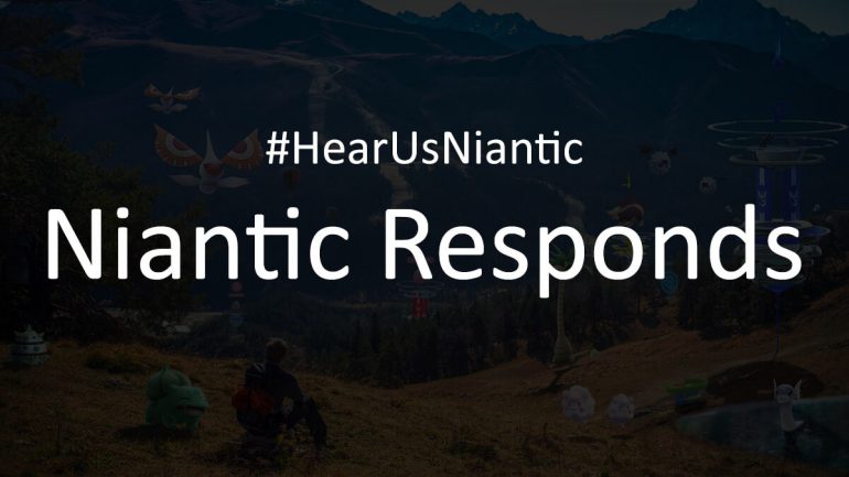 Niantic responds to the Pokémon GO community