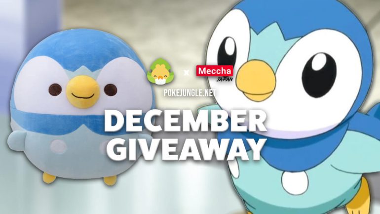 December 2021 Giveaway: Plush Piplup cushion