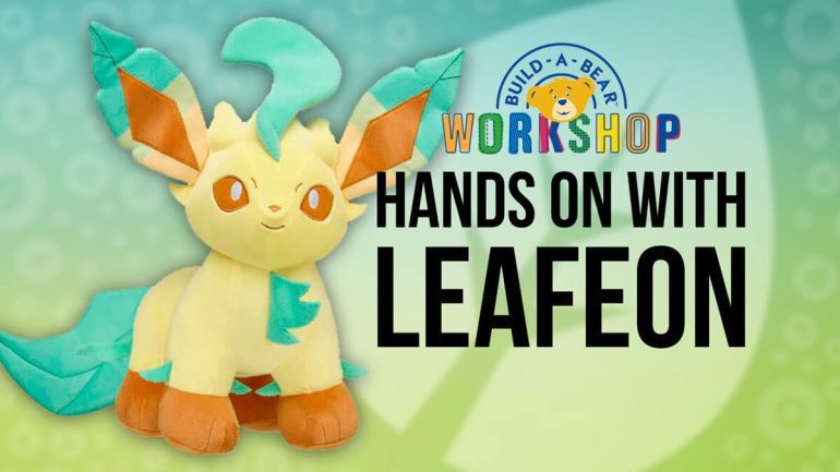 Leafeon Build-A-Bear plushie hands-on video