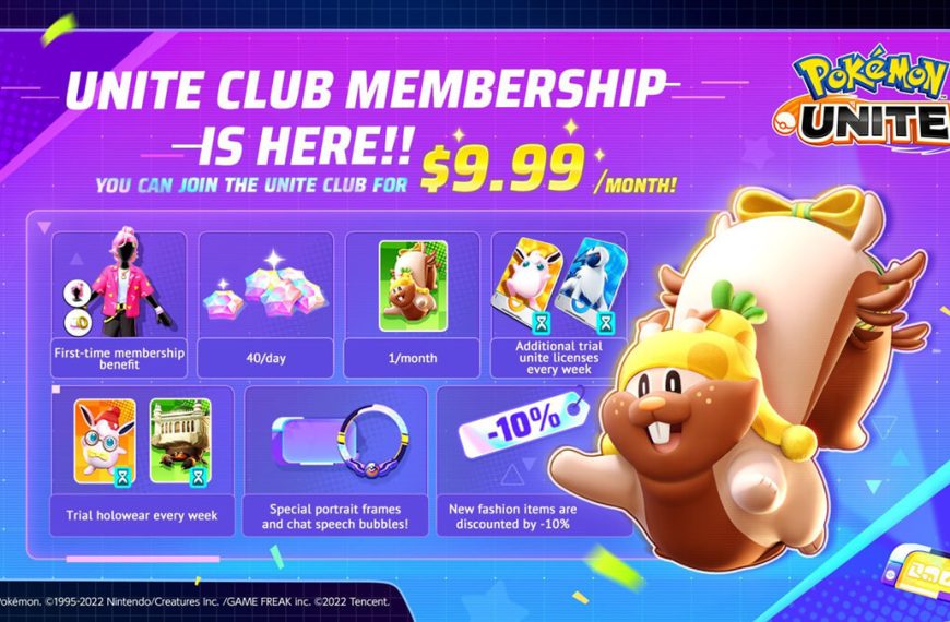 Pokémon UNITE Club membership benefits