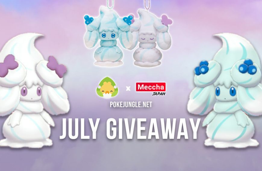 July 2022 Giveaway: Plush Alcremie keychains
