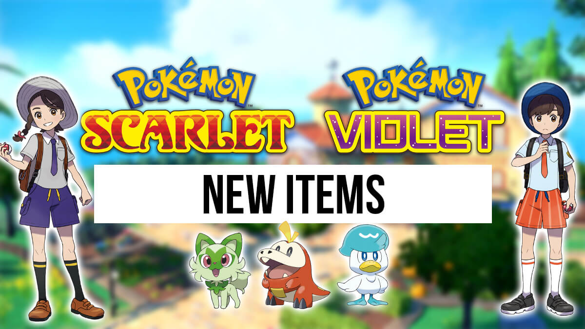 New items added in Pokémon Scarlet & Violet