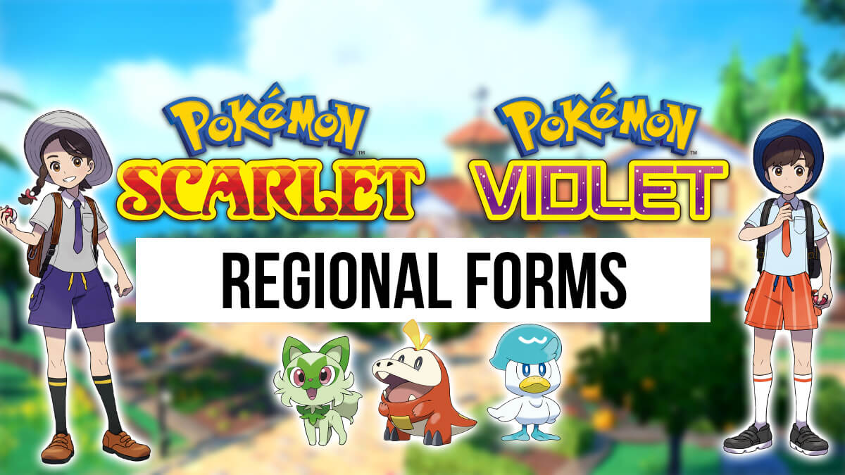 Regional forms in Pokémon Scarlet & Violet