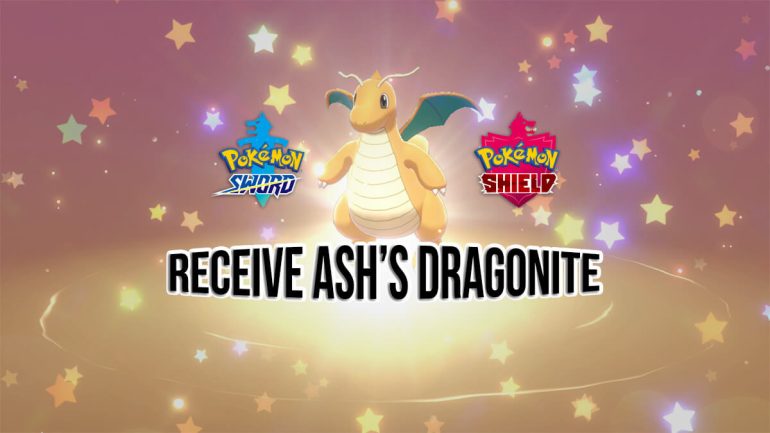 Receive Ash’s Dragonite Mystery Gift in Pokémon Sword & Shield