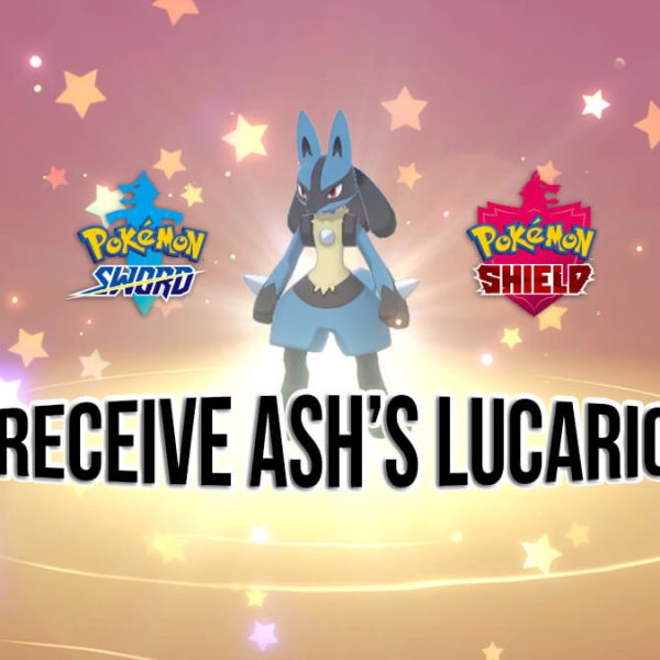 Receive Ash’s Lucario Mystery Gift in Pokémon Sword & Shield