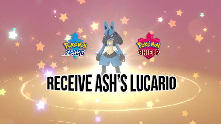 Receive Ash’s Lucario Mystery Gift in Pokémon Sword & Shield