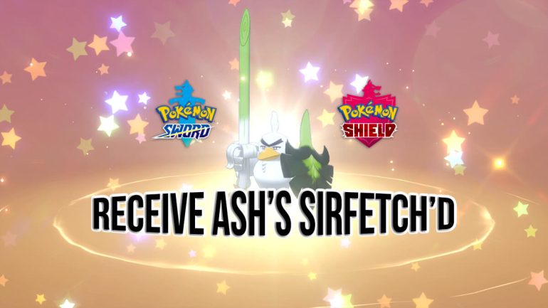 Receive Ash’s Sirfetch’d Mystery Gift in Pokémon Sword & Shield