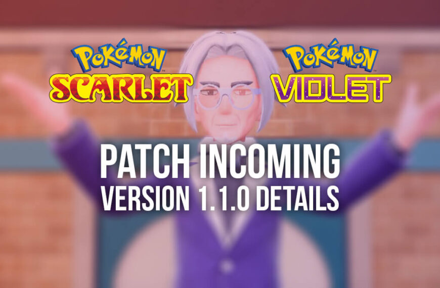 Pokémon Scarlet & Violet getting version 1.1.0 update Dec 1