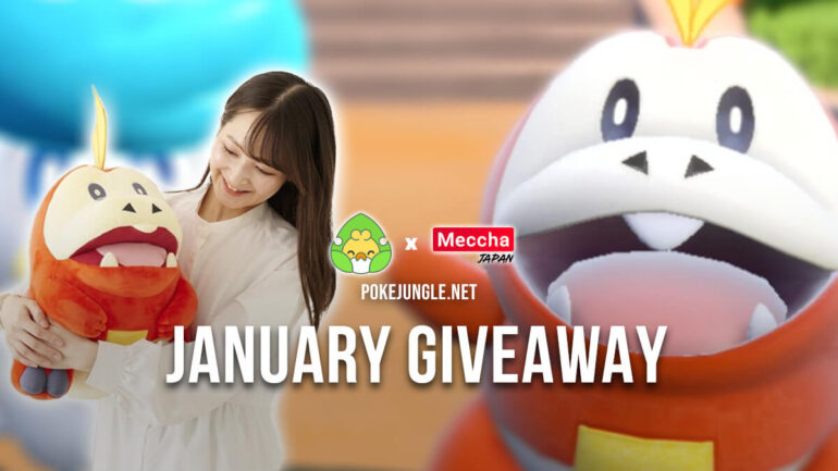 January 2023 Giveaway: Win a “life-size” Fuecoco plushie!