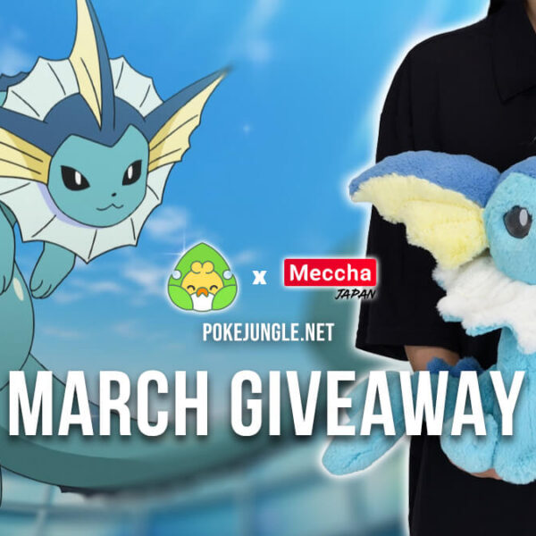 March 2023 Giveaway: Win a Vaporeon plushie!