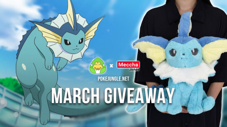 March 2023 Giveaway: Win a Vaporeon plushie!