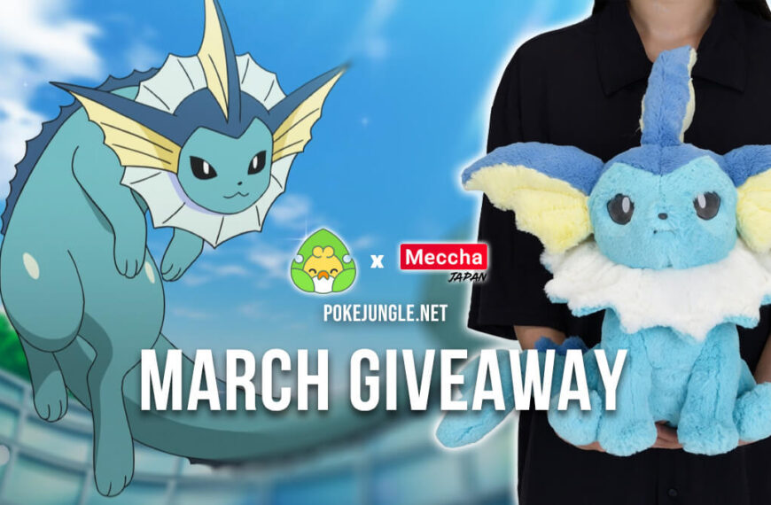 March 2023 Giveaway: Win a Vaporeon plushie!