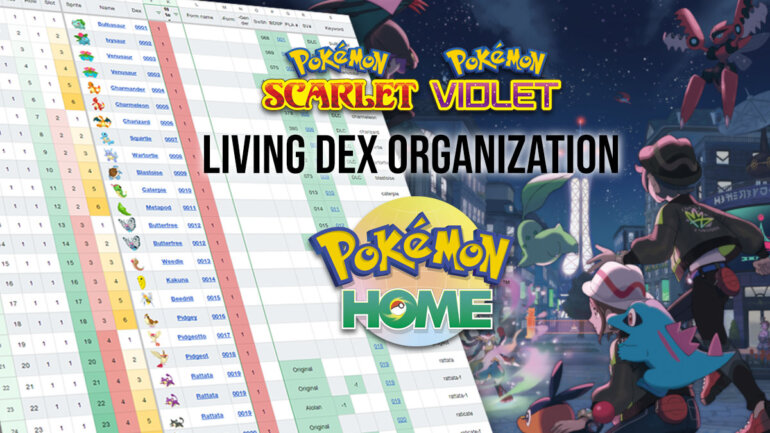 How to organize Pokémon HOME for a Living Dex