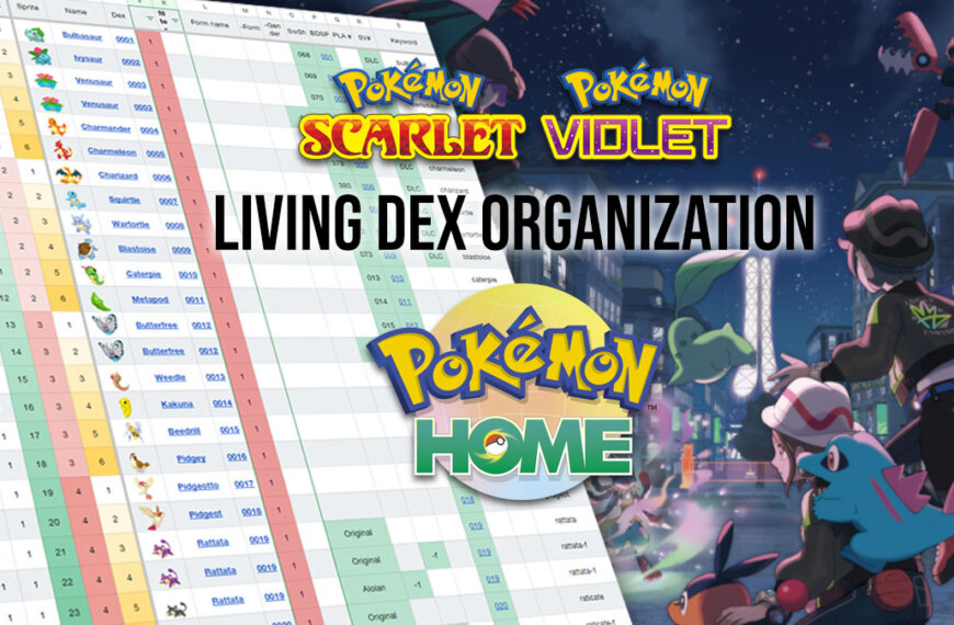 How to organize Pokémon HOME for a Living Dex