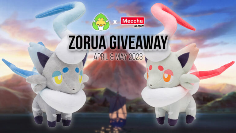 April Giveaway 2: Shiny and regular Hisuian Zorua plushies