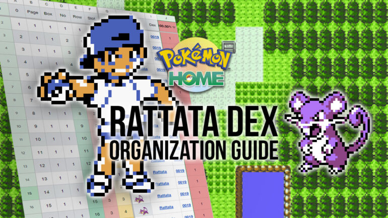 How to organize Pokémon HOME for a Rattata Dex