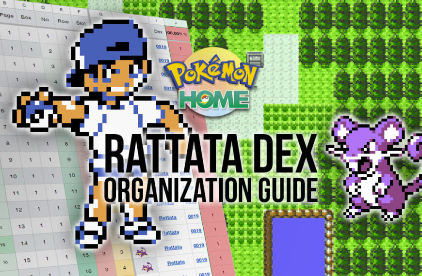 How to organize Pokémon HOME for a Rattata Dex