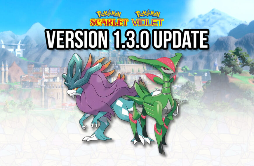 New 1.3.0 update available for Pokémon Scarlet & Violet