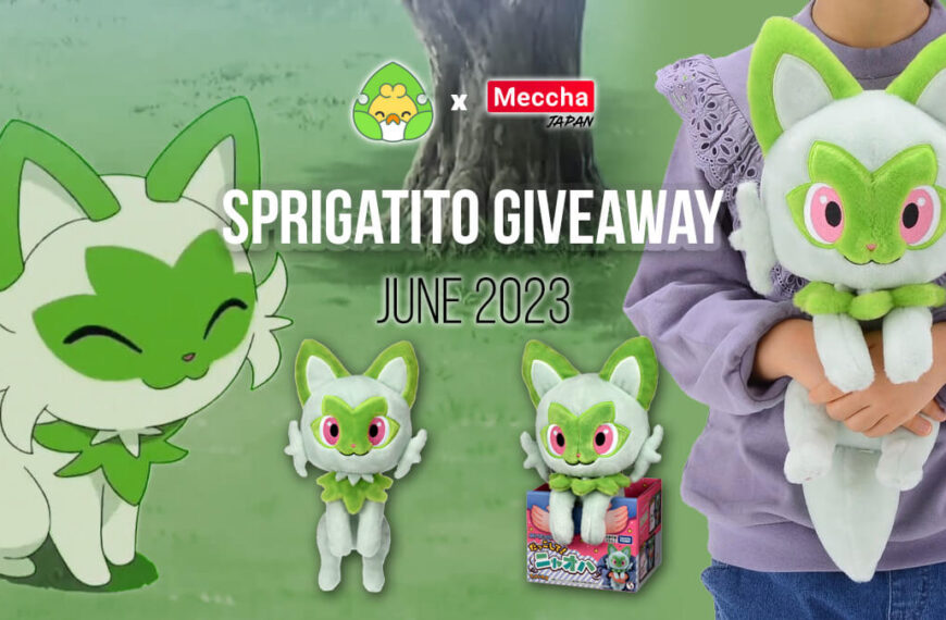 June Giveaway: Win a ready-to-hug Sprigatito plushie!